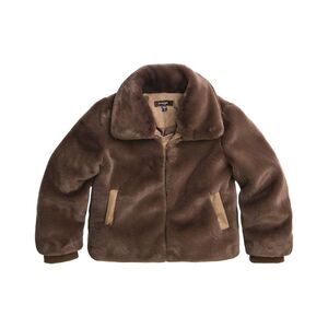 Imoga Girls  Gary Fur Jacket, Brown